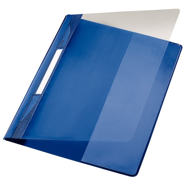 LEITZ Chemise à lamelle Exquisit, format A4+, PVC, gris