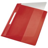 LEITZ Chemise à lamelle Exquisit, format A4+, PVC, gris