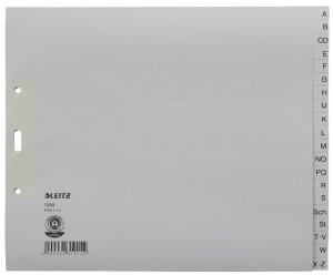 LEITZ Tauenpapier-Register, A-Z, A4 Überbreite,...
