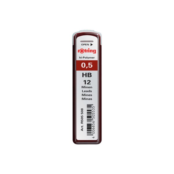 ROTRING Minen HB S0312650 0,5mm 12 St&uuml;ck