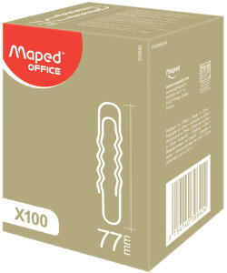 Maped Aktenklammern, vernickelt, 50 mm, gewellt