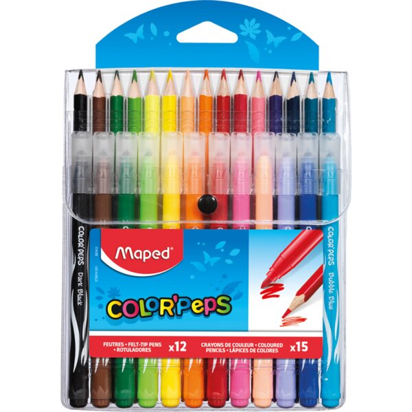 Maped Multi-pack de crayons de couleur et feutres COLORPEPS