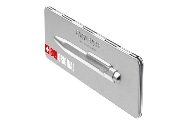 CARAN DACHE Kugelschreiber 849 Original 849.069 aluminium, mit Metalletui