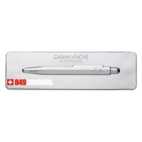 CARAN DACHE Stylo à bille 849 Original 849.069 aluminium, avec boite métal
