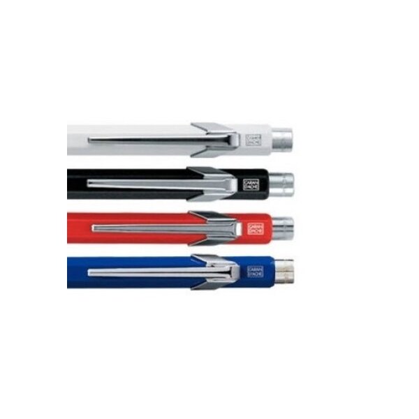 CARAN DACHE Stylo à bille 849 Metall 849.260 rouge, bleu, noir ou blanc