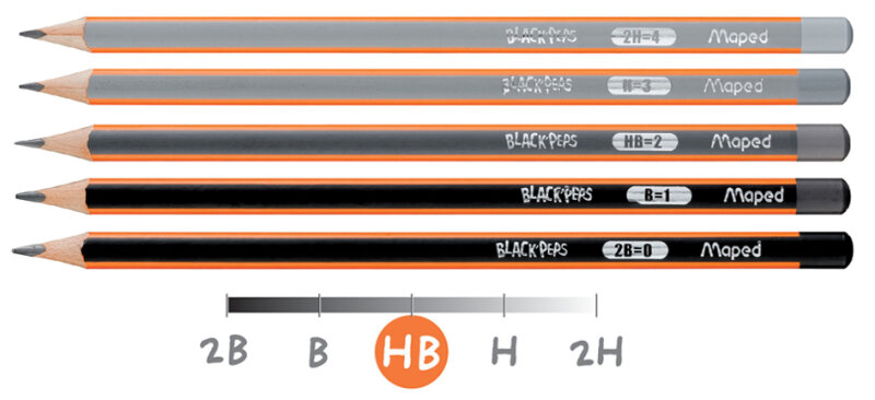 Maped Bleistift BLACKPEPS, H&auml;rtegrad: B