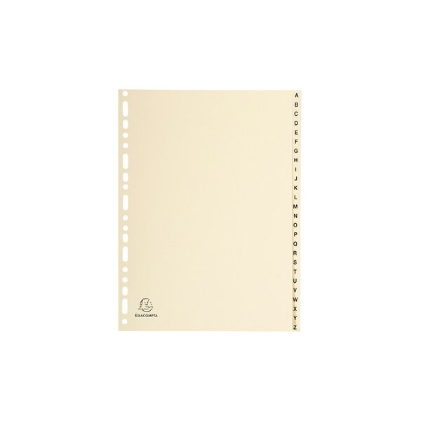 EXACOMPTA Karton-Register A-Z, DIN A4, 26-teilig