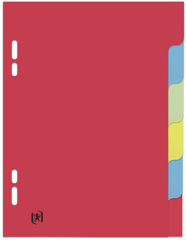 Oxford Karton-Register,blanko, 170 x 220 mm, 6-teillig