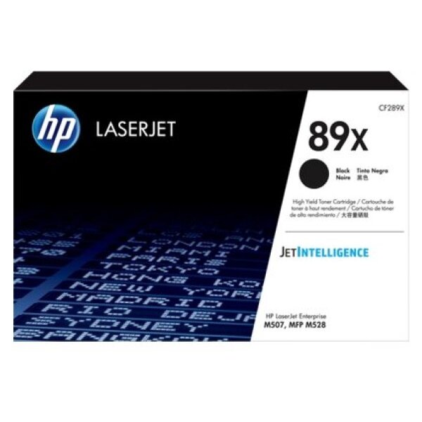 HP Cartouche toner 89X noir CF289X LJ Enterprise M507 10000 p.