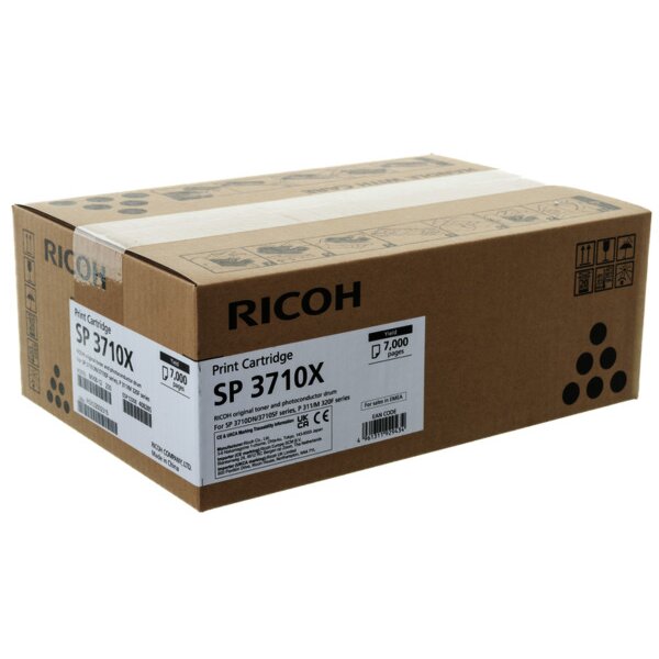 RICOH Toner black 408285 SP 3710DN 7000 Seiten
