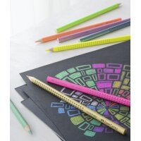 FABER-CASTELL Dreikant-Buntstift Colour GRIP, neonblau