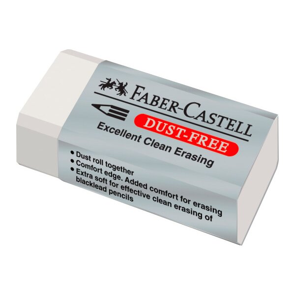 FABER-CASTELL Gomme Dust-free 187130 blanc