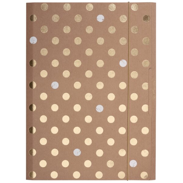 herlitz Chemise à élastiques Pure Glam, A4, carton kraft