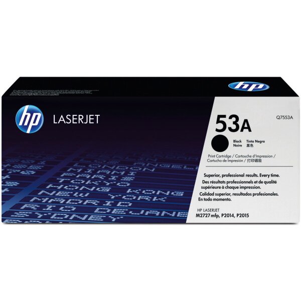 HP Cartouche toner 53A noir Q7553A LaserJet P2015 3000 pages