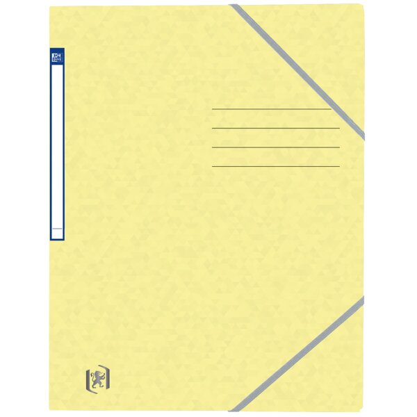 Oxford Eckspannermappe Top File+, DIN A4, pastell gelb