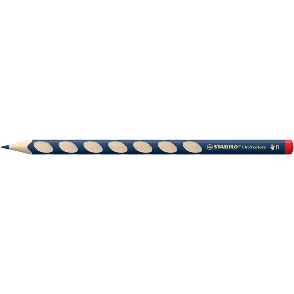STABILO Crayon de couleur EASYcolors, pour droitiers, bleu