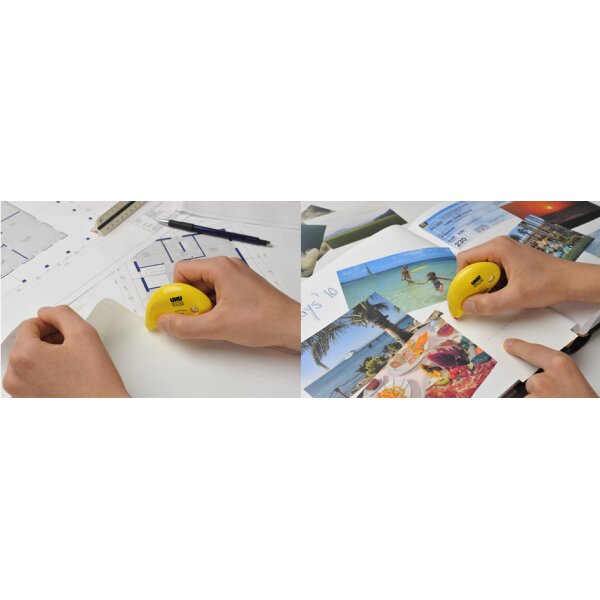 UHU Roller de colle Dry & Clean Roller, non permanent