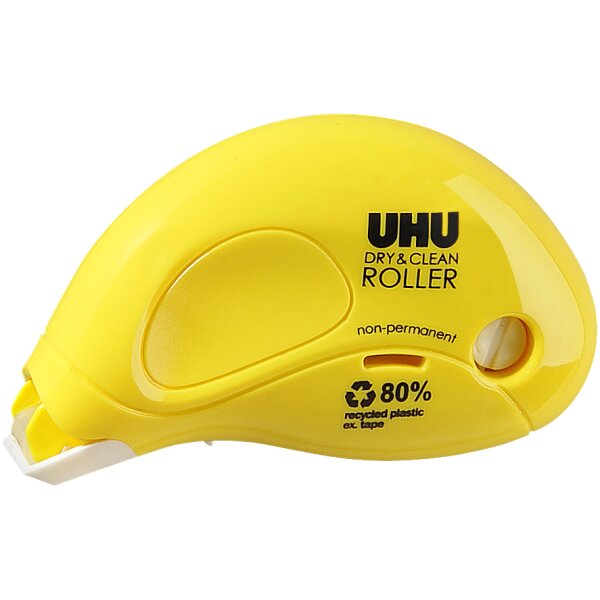 UHU Roller de colle Dry & Clean Roller, non permanent
