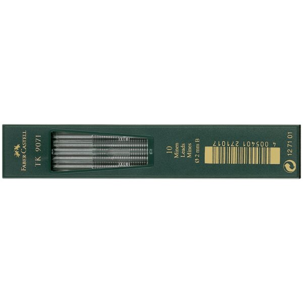 FABER-CASTELL TK-Minen 9071, tiefschwarz, H&auml;rtegrad: HB