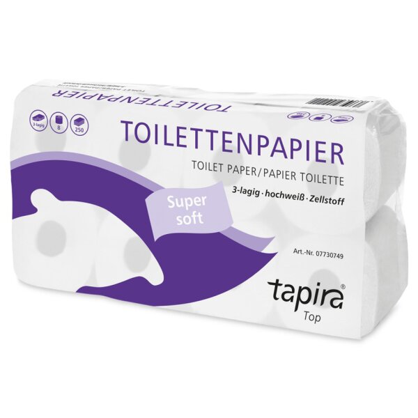 Tapira Papier toilette Top, 3 couches, extra blanc