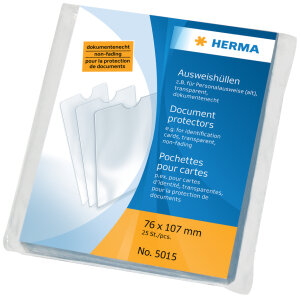 HERMA Ausweishülle, PP, 1-fach, 0,14 mm, Format: 85...