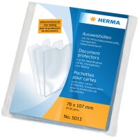 HERMA Ausweishülle, PP, 1-fach, 0,14 mm, Format: 110...