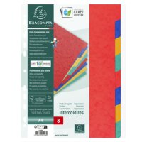 EXACOMPTA Intercalaires en carton, A4, 12 touches