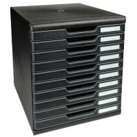 EXACOMPTA Schubladenbox MODULO A4, 5 Schübe, schwarz