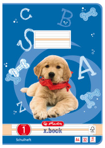 herlitz Schulheft x.book, DIN A4, Lineatur 2 liniert