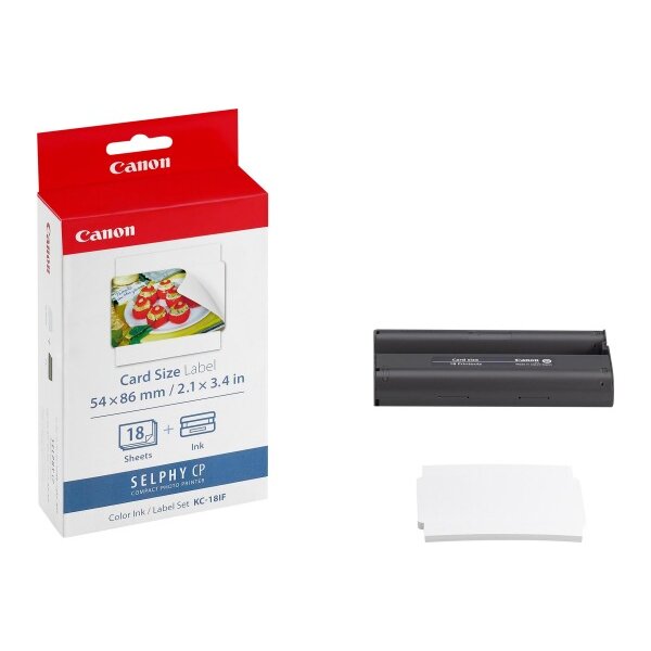 CANON Encre Coul./Etiquett 8,6x5,4cm KC18IF CP 100 (Card Size) 18 feuilles