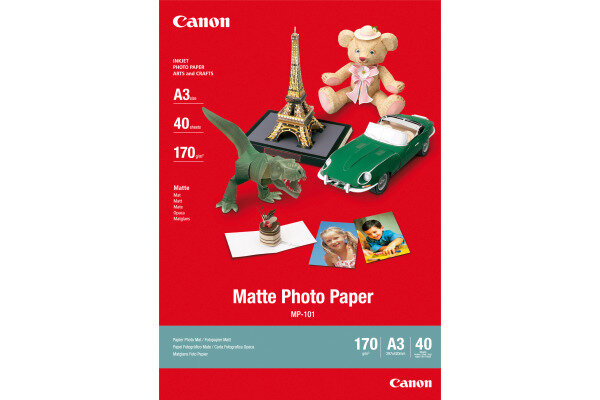 CANON Matte Photo Papier A3 MP101A3 InkJet, 170g 40 Blatt