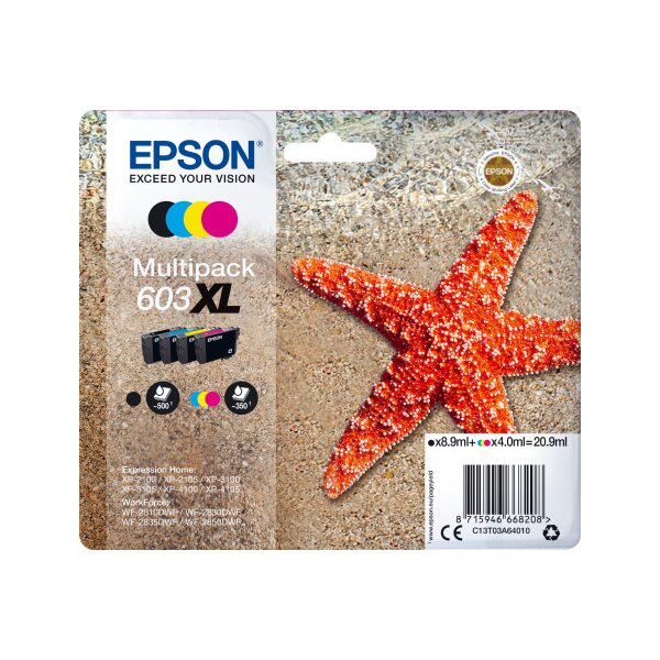 EPSON Multipack Encre 603XL CMYBK T03A64010 XP-2100 4-color