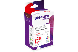 WECARE Multi rebuilt 520/521 BKCMY CLI-521PACKWE z.Canon...