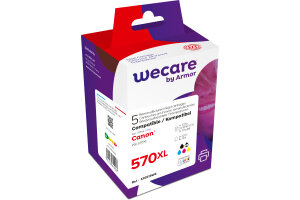WECARE Multipack rebuilt XL BKCMY PGCL570/1 zu Canon...