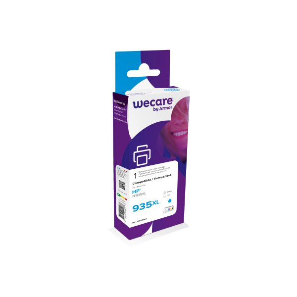 WECARE Encre 935XL rebuilt cyan C2P24AEWE p. HP OJ Pro 6230 12ml