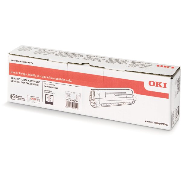 OKI Toner schwarz 47095704 C824/834/844 5000 Seiten