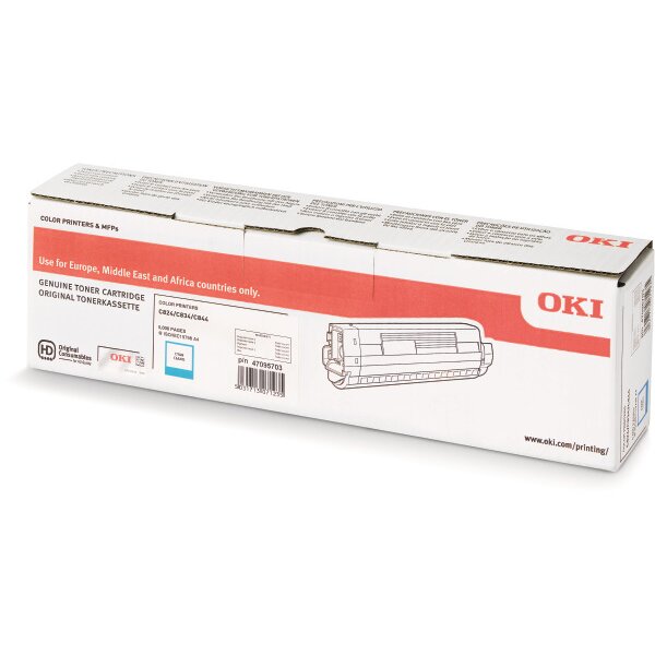 OKI Toner cyan 47095703 C824/834/844 5000 pages