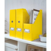 LEITZ Porte-revues Click & Store, A4, carton, jaune