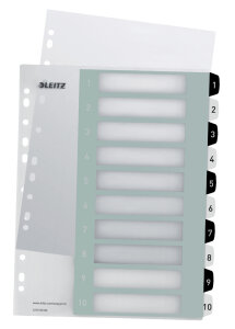 LEITZ Intercalaires en plastique WOW,...