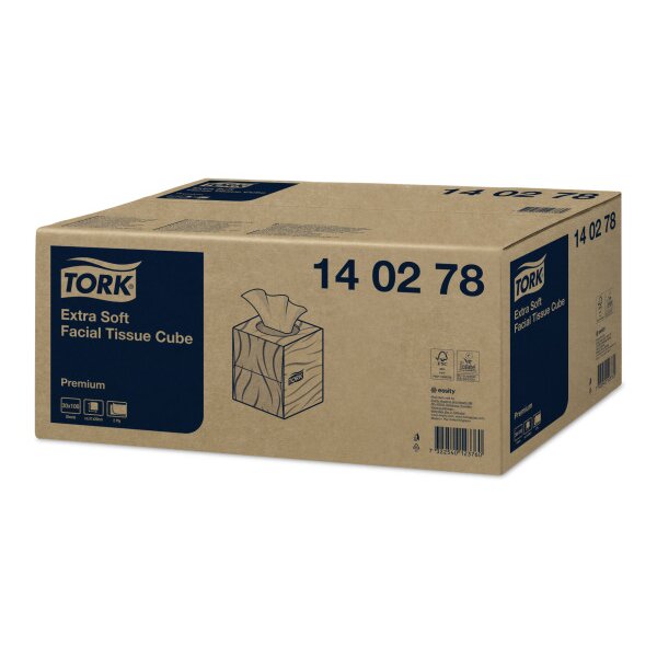 TORK Kosmetiktücher 140278 weiss, 2-lagig 100 Blatt