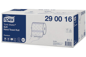 TORK Serviette Rouleau Premium H1 290016 blanc, 2 plis 150m
