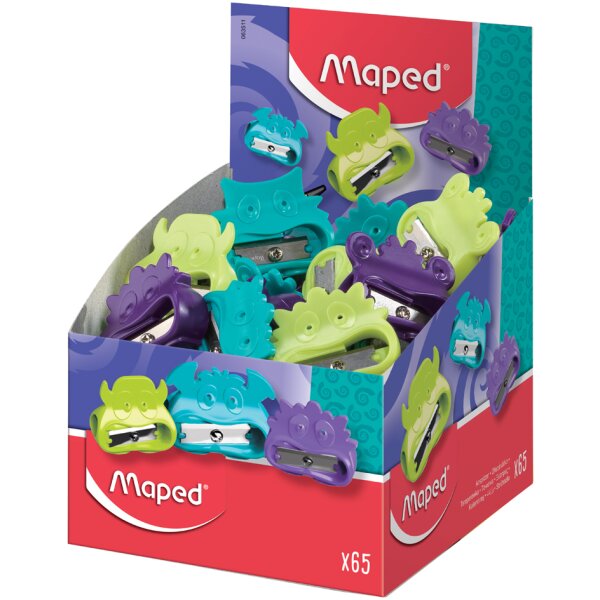 Maped Taille-crayon Vivo Monsters, en plastique, par 65