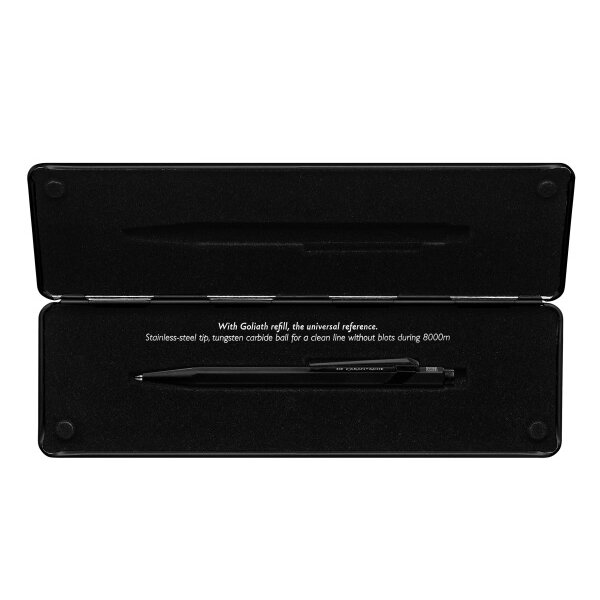 CARAN DACHE Kugelschreiber 849 Black Code 849.496 schwarz, mit Metalletui