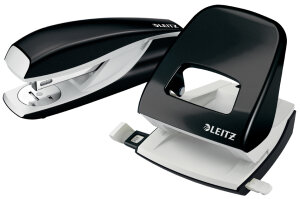 LEITZ Agrafeuse & perforateur Nexxt WOW, noir...