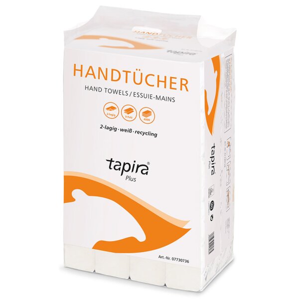Tapira Handtuchpapier Plus, 245 x 210 mm, V-Falz, weiss