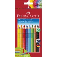 FABER-CASTELL Crayons de couleur Jumbo GRIP, étui...