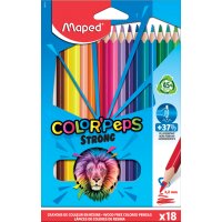 Maped Crayon de couleur COLORPEPS STRONG, étui carton de 12
