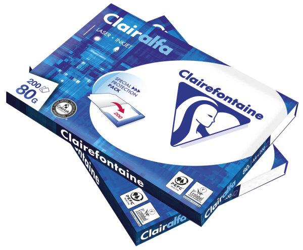 Clairefontaine Multifunktionspapier, DIN A4, extra weiss