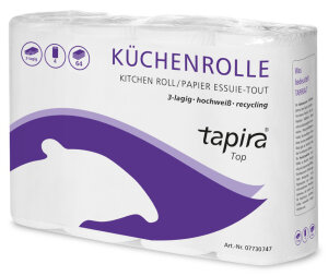 Tapira Küchenrolle Top, 3-lagig, hochweiss