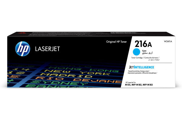 HP Cartouche toner 216A cyan W2411A CLJ Pro M155/182/183 850 p.